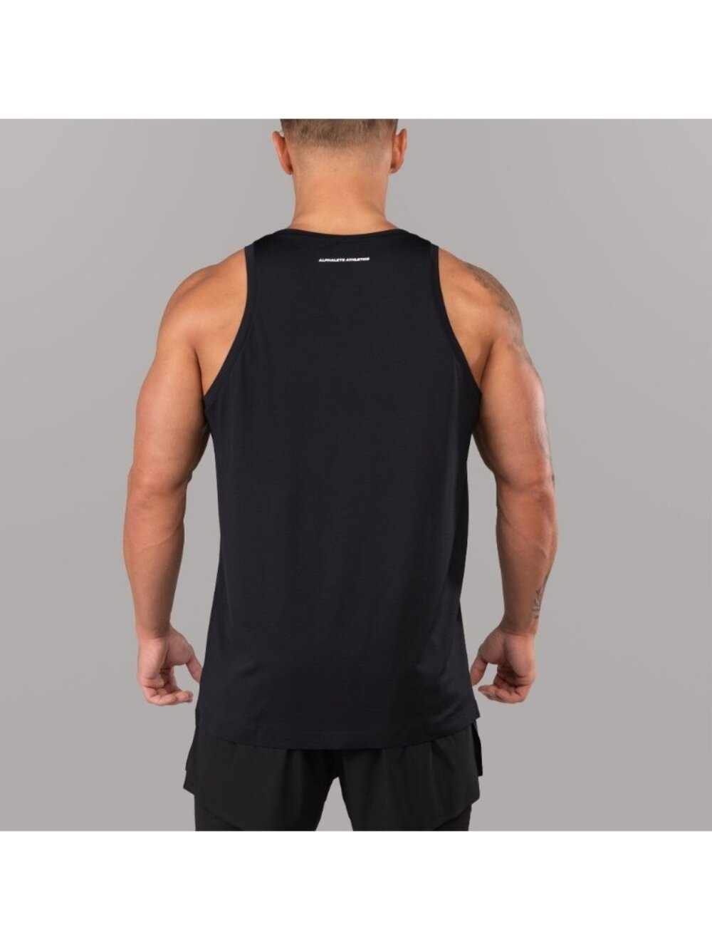Alphalete Racer Tank Men's Ultralight Tank Top Black